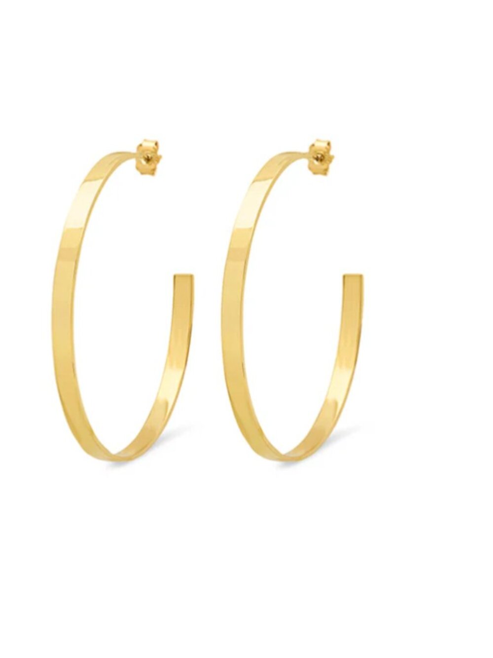 NEVER WORN JENNIFER MEYER 18K GOLD HOOPS (MEDIUM)